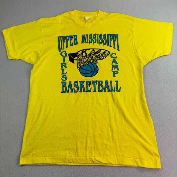 Vintage Screen Stars Shirt Womens XL Upper Mississippi Basketball Girls Camp - Picture 2 of 6